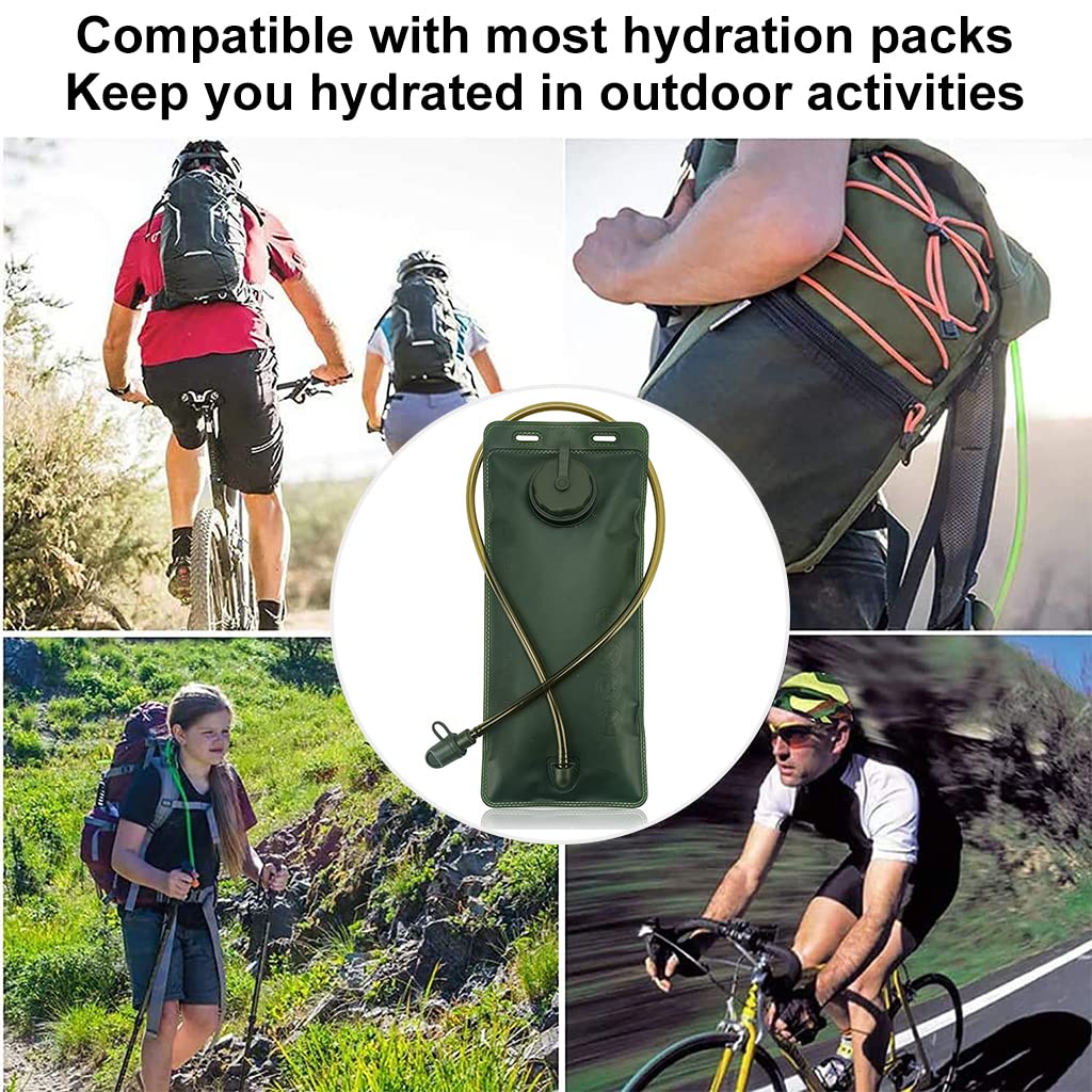 Proberos 3L Foldable Hydration Bladder with Straw, Water Bladder BPA Free Leakproof Hydration Bag Hydration Pack for Cycling Traveling Hiking Camping Treking Proberos 3L Foldable Hydration Bladder with Straw, Water Bladder BPA Free Leakproof Hydration Bag Hydration Pack for Cycling Traveling Hiking Camping Treking